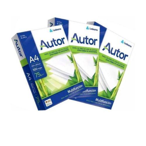 Resma AUTOR A4 x 75grs. (BULTO x 10u.)